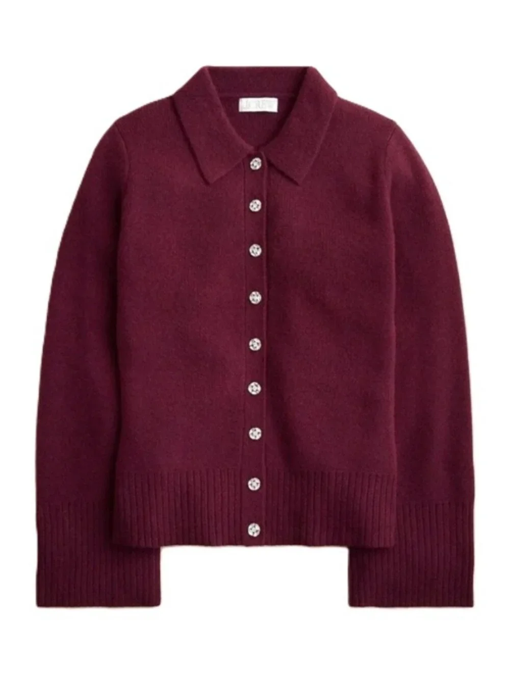 NWT-XS,M-J.Crew Milano-stitch cinched-waist cardigan with embellished buttons